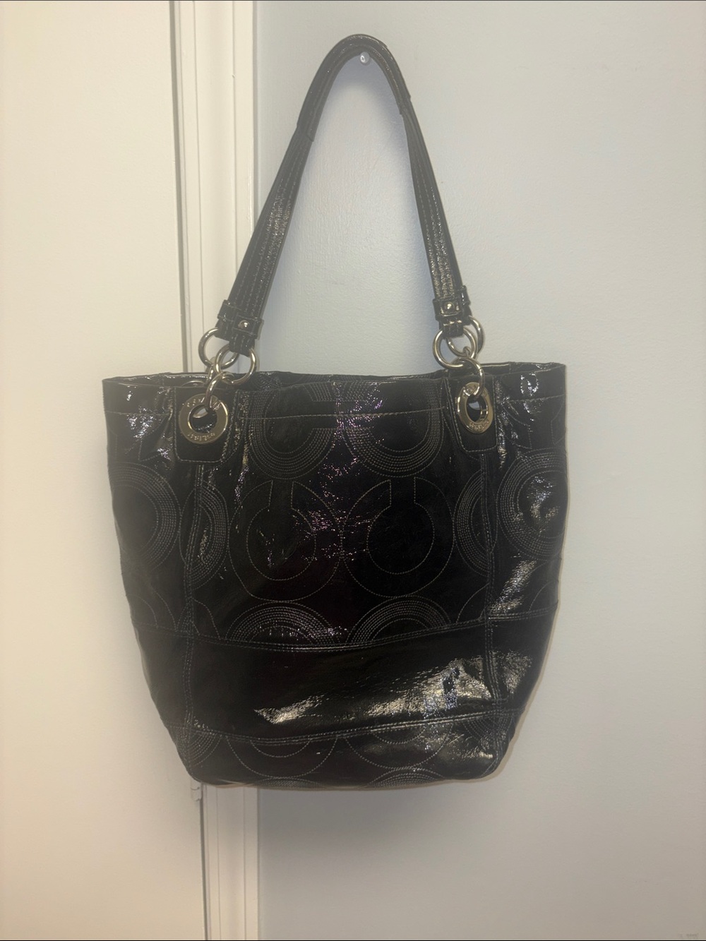 Coach Alex Black Patent Leather style # 14265 - Picture 3 of 5